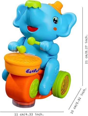 Image of Elefante musical con tambor y bola flotante